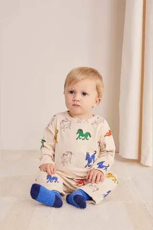 Bobo Choses Kojenecké tepláky Wonder Horse barva, 224AB060
