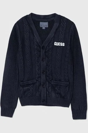 Guess Dětský svetr tmavomodrá barva, L4YR04 Z3FE0