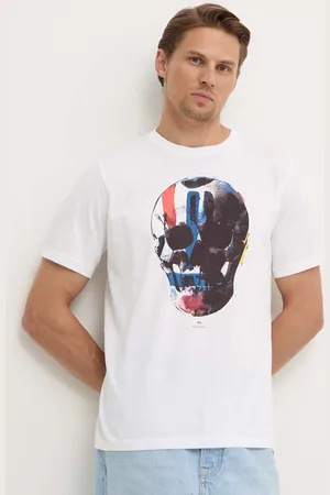 Paul Smith Bavlněné tričko barva, s potiskem, M2R.011R.NP4685