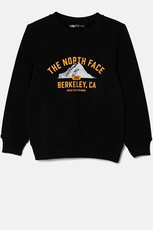 The North Face Dětská bavlněná mikina VARSITGRAPHIC RELAXED CREW barva, s potiskem, NF0A89H8JK31