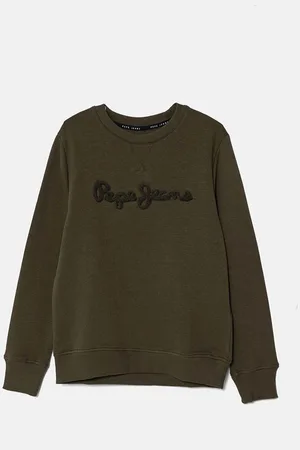 Pepe Jeans Dětská bavlněná mikina NEW LAMONTY CREW barva, s aplikací, PB581613