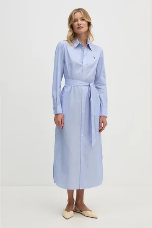 Ralph Lauren Bavlněné šaty maxi, 211944009