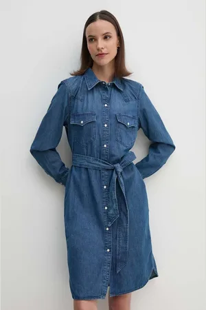Ralph Lauren Džínové šaty mini, 200940322