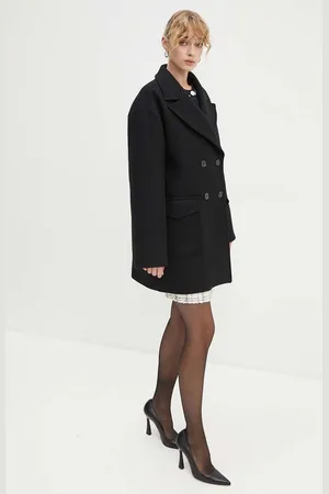 Moschino Vlněný kabát barva, přechodný, oversize, A0612 8717