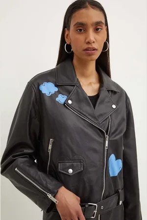 Moschino Kožený křivák dámský, barva, přechodný, 3710.8216
