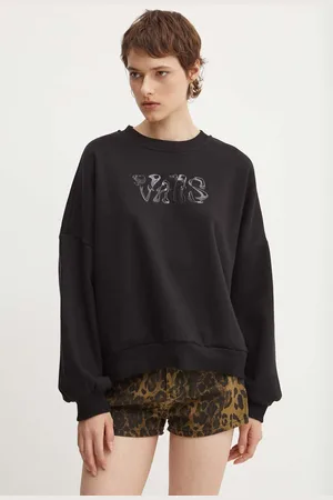 Vans Mikina dámská, barva, s aplikací, VN000HCDBLK1