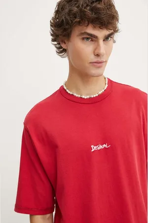 Desigual Bavlněné tričko CALIFORNIA barva, s aplikací, 24WMTK38