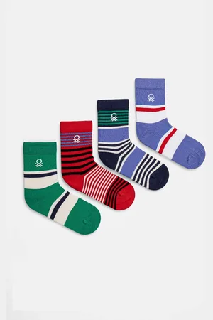 Benetton Dětské ponožky 4-pack barva, 6AO30703P