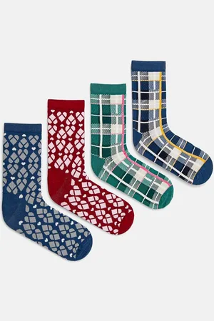 Benetton Dětské ponožky 4-pack barva, 6AO30703P
