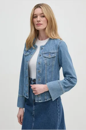 Pepe Jeans Džínová košile EMMY dámská, barva, regular, PL304867