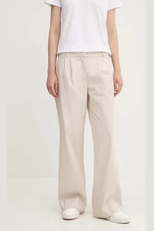 Abercrombie & Fitch Kalhoty dámské, barva, jednoduché, high waist, KI156-4415