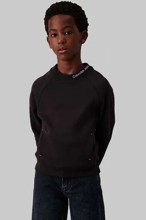 Calvin Klein Dětská mikina barva, hladká, IB0IB02326