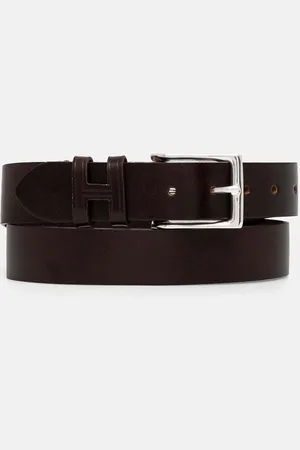 Hackett Kožený pásek pánský, barva, HM413177