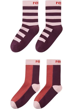 Reima Dětské ponožky Jalkaan 2-pack vínová barva, 5300046D