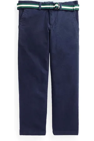 Ralph Lauren Dětské kalhoty tmavomodrá barva, hladké, 322855394001