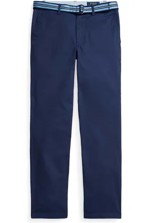 Ralph Lauren Dětské kalhoty tmavomodrá barva, hladké, 323855394001