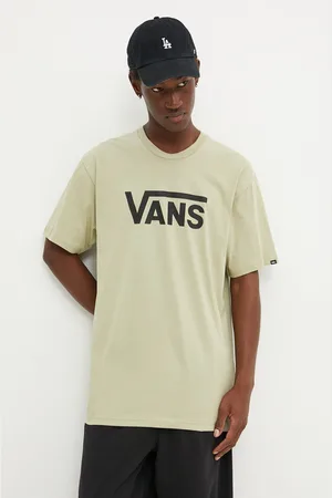 Vans Bavlněné tričko barva, s potiskem, VN000GGGDAU1