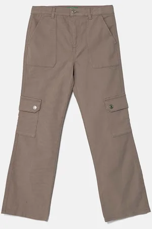 Benetton Dětské kalhoty barva, hladké, 46C0CE03D