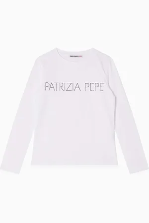 Patrizia Pepe Dětské tričko s dlouhým rukávem J061 barva, 7M0753