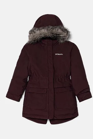 Columbia Dětská bunda Nordic Strider vínová barva, 2090241