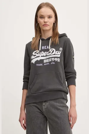 Superdry Mikina dámská, barva, s kapucí, s potiskem, W2012148A-AFB