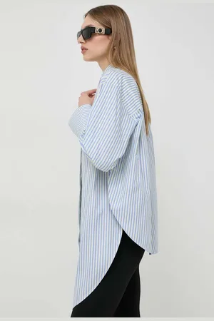 Victoria Beckham Bavlněná košile relaxed, s klasickým límcem, 1124WSH005206C