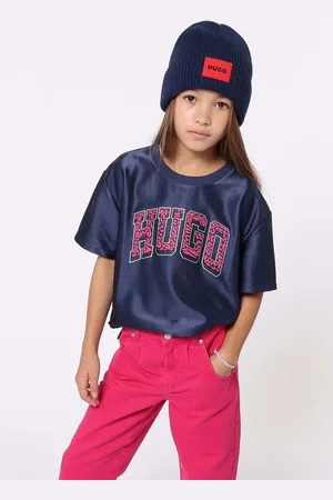 HUGO BOSS Dětské tričko tmavomodrá barva, G00222