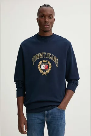 Tommy Hilfiger Bavlněná mikina pánská, tmavomodrá barva, s aplikací, DM0DM19755