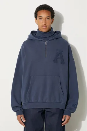 AMBUSH Bavlněná mikina Collar Rib Sweatshirt Insignia pánská, barva, s kapucí, s aplikací, BMBB004F24FLE0014545