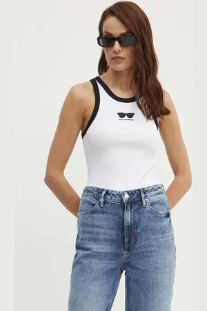 Karl Lagerfeld Top dámský, barva, 245W1719