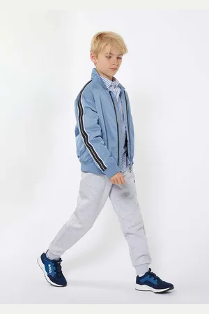 HUGO BOSS Dětské tepláky barva, hladké, J51153