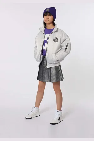 DKNY Dětská riflová sukně barva, mini, D60227