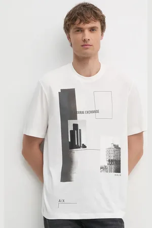 Armani Exchange Bavlněné tričko barva, s potiskem, 6DZTHZ ZJBYZ