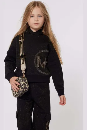 Michael Kors Dětská mikina barva, s kapucí, s potiskem, R30154