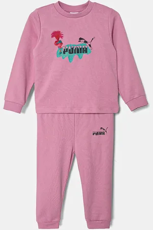 PUMA Kojenecká tepláková souprava X TROLLS Minicat Crew Jogger TR barva, 627382