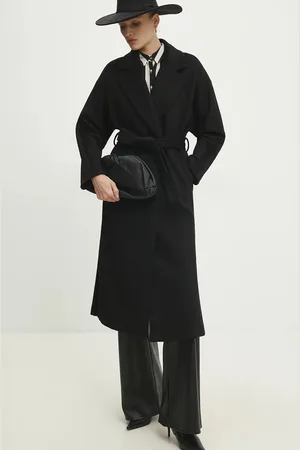 ANSWEAR Vlněný kabát barva, přechodný, oversize