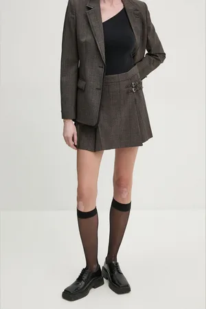 The Kooples Vlněná sukně barva, mini, áčková, FJUP29026K