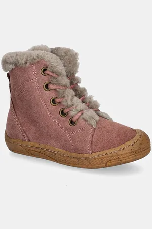 Froddo Dětské semišové zimní boty MINNI SUEDE LACES barva, G2110140