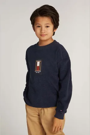 Tommy Hilfiger Dětský svetr tmavomodrá barva, KB0KB09186