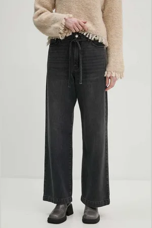 DAY Birger et Mikkelsen Džíny Elijah - Black Denim dámské, high waist, DAY65243377