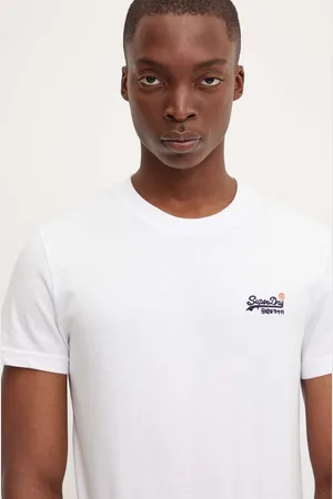 Superdry Bavlněné tričko barva, s aplikací, M1012078A-01C
