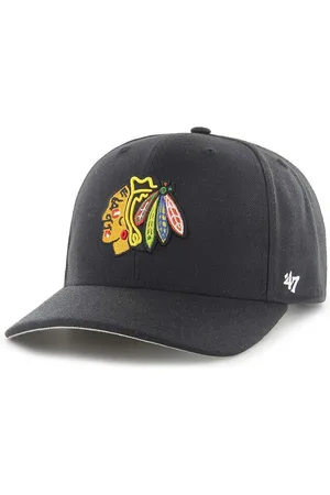 47 Brand Kšiltovka NHL Chicago Blackhawks barva, s aplikací, H-CLZOE04WBP-BKB