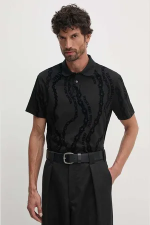 VERSACE Bavlněné polo tričko barva, 77GAG6R0 JS415