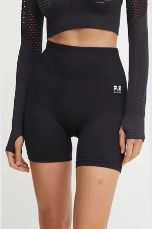 P.E Nation Tréninkové šortky Restore Seamless béžová barva, hladké, high waist, 243S296