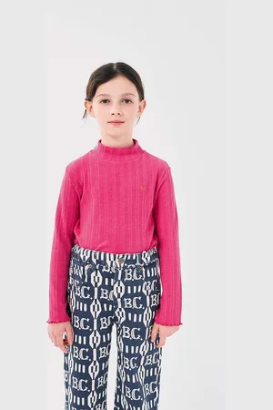 Bobo Choses Dětské tričko s dlouhým rukávem barva, s pologolfem, 224AC028