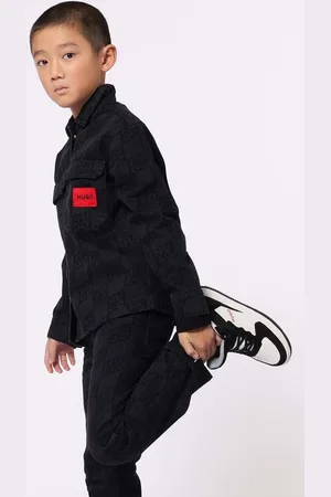 HUGO BOSS Dětská bavlněná bunda barva, G00202
