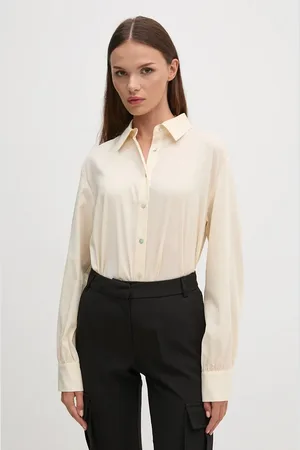 Benetton Košile dámská, barva, regular, s klasickým límcem, 5LLEDQ0A7