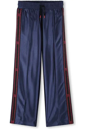 HUGO BOSS Dětské tepláky tmavomodrá barva, s aplikací, G00221
