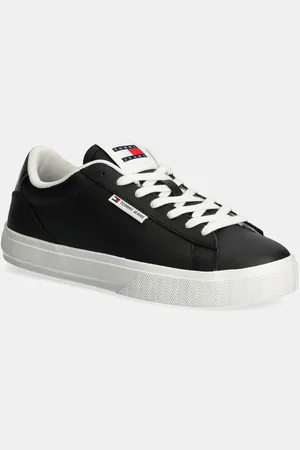Tommy Hilfiger Kožené sneakers boty TJW CUPSOLE SNEAKER METALLIC barva, EN0EN02686