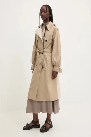 Desigual Bavlněný trenčkot COLONIA barva, oversize, 24WWEWBS